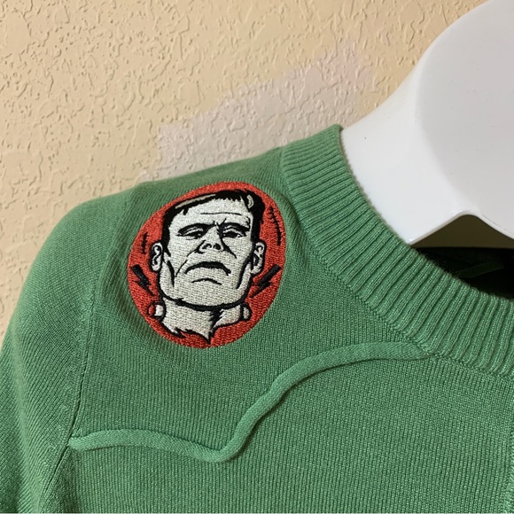 Torrid Bride of Frankenstein Sweater Shrug Button Down SOLD OUT - Picture 6 of 12